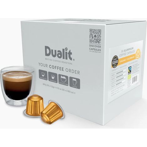 50 capsules en aluminium de café colombien bio - Dualit - 15418 (1/4)