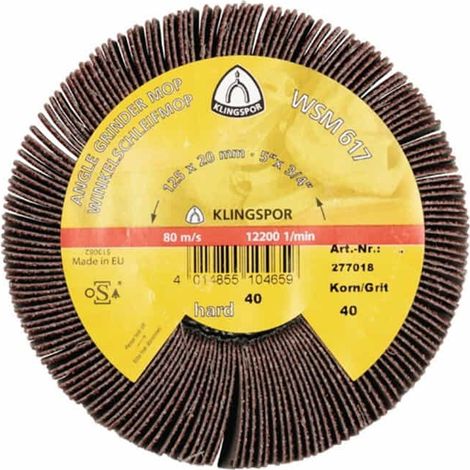 KLINGSPOR Winkelfächerschleifer WSM 617 120 braun - 277021