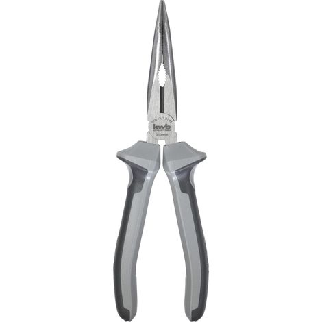 pince à bec plat/pince à bec plat 200 mm 382620, selon DIN ISO 5745, forme courbée à 45°, arêtes de coupe trempées par induction (1/3)
