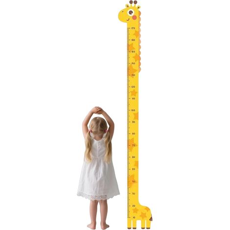Wachstumstabelle für Babys, Giraffen-Wandlineal, Kinderzimmerdekoration, 180 cm