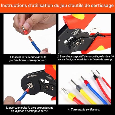 Crimping Pliers for Cable Ends 0.08-16mm² (1/4)
