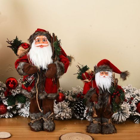 Décorations de Noël, figurine du Père Noël, poupée à bâtonnet (1/5)