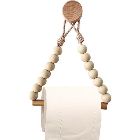 Stück Toilettenpapierrollenhalter aus Holz für das Badezimmer, 38,1 cm (1/5)