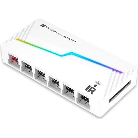 TL-ARGB & FAN HUB Hub de ventilateurs PC, prend en charge l'éclairage ARGB et PWM et la synchronisation de la vitesse / inclut une télécommande. (1/5)