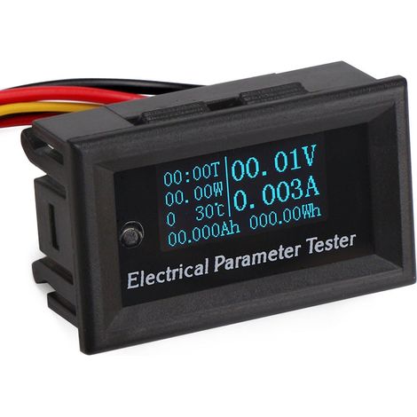 7-en-1 Medidor de energia, monitor voltaje e intensidad pantalla OLED DC 33V 3A (1/5)