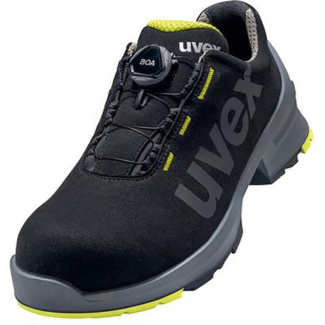 uvex Halbschuhe 1 S2 65669 schwarz gelb Weite 12 Gr. 47