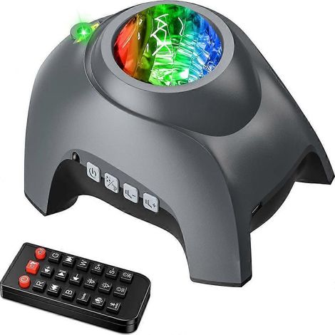 Sternenhimmel-Projektor, Galaxien-Projektor fürs Schlafzimmer, LED-Nachtlicht-Aurora-Projektor mit Bluetooth-Lautsprecher, Weißem Rauschen, Timer und Fernbedienung, Ro (1/5)
