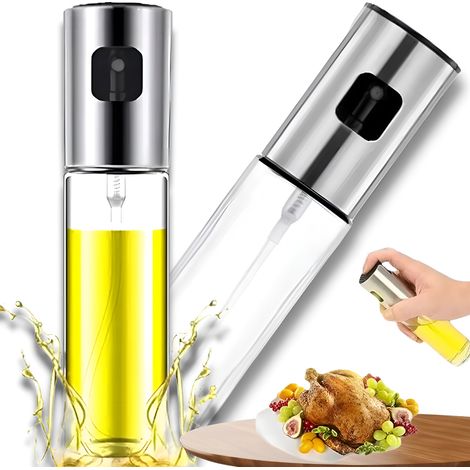 Glas-Ölsprüher 100 ml für Öl und Essig, wiederverwendbar (1/5)