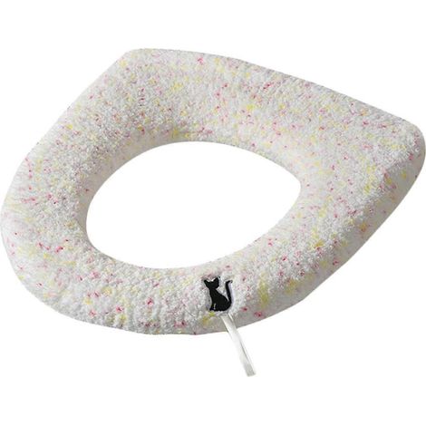 Coussin chauffant pour siège de toilette toutes saisons, antidérapant et lavable, taille universelle pour toilettes privées et publiques (1/5)