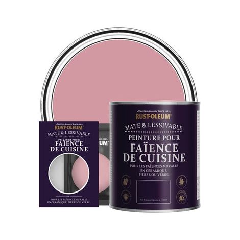 Rust-Oleum Peinture pour faïence de cuisine mate - Rose Antique (1/3)