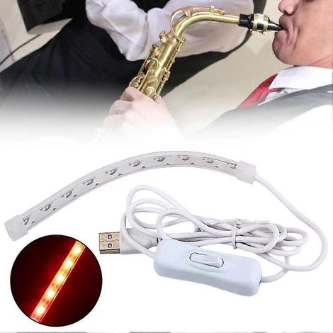 Outil de réparation pour saxophone, flûte et flûte : lampe de détection de fuites LED USB pour instruments à vent. (1/5)