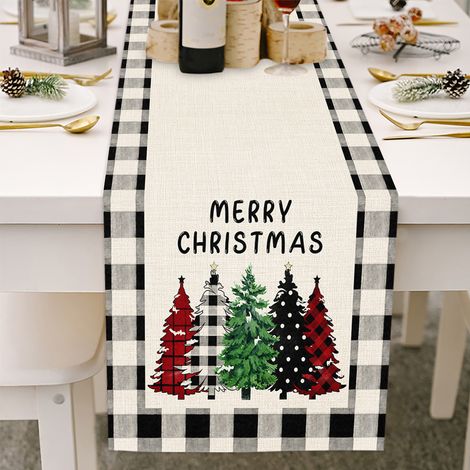 Décorations de table festives pour Noël, décorations pour fêtes de famille intérieures et extérieures (1/5)
