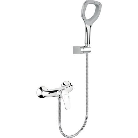 Novaservis Metalia Eco+ - Robinetterie de douche murale avec pommeau de douche ECO+, chrome 57060,0E (1/2)