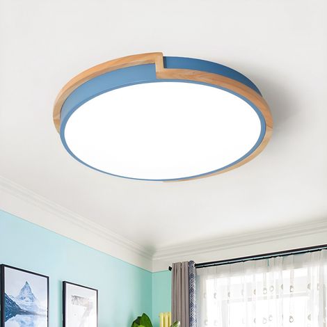 Plafonnier LED 40 cm, plafonnier moderne à encastrer, lumière décorative bleue, luminaires à proximité du plafond (lumière blanche) (1/5)