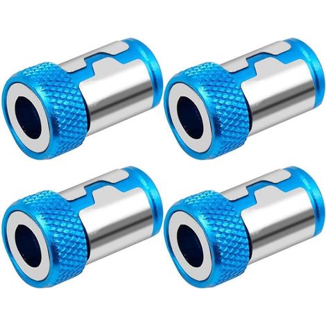 Anneau magnétique pour tournevis, aimanteur amovible amélioré pour tournevis hexagonal et embouts électriques, lot de 4 (1/5)