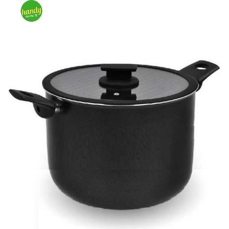 Pentola Antiaderente Vulcano con Coperchio in Vetro 24 cm Accademia Mugnano