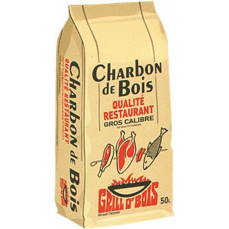 Charbon de Bois Grill O Bois  50 litres qualité restaurant - GRILL O'BOIS