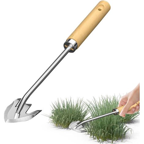Extrator De Ervas Em Aço Inoxidável Para Arrancar Pela Raiz - Ferramenta Manual De Dupla Face Para Jardim. (1/5)