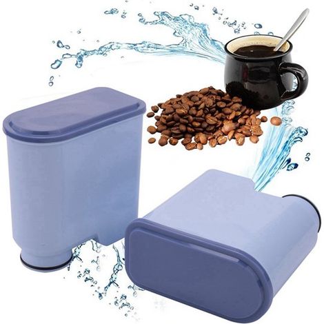 2 hochwertige Kaffeewasserfilter Reduziert Chlor und Kalk Verbessert den Geschmack Einfache Installation Für Kaffeevollautomaten Passend für Phil (1/5)
