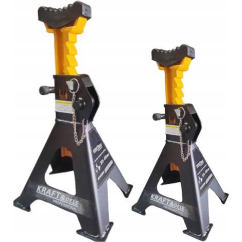 CAVALLETTI DI SUPPORTO PER OFFICINA AUTO 2 PEZZI 3T 285-425mm (1/3)