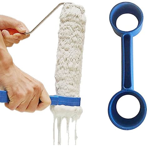Nettoyeur de rouleau à peinture – Grattoir et lave-rouleau – Pour bricolage (1/4)