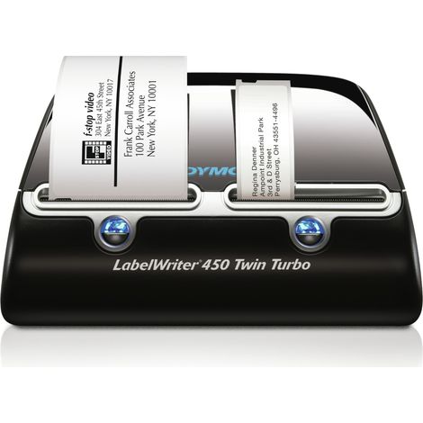 Impresora de etiquetas DYMO® LabelWriter™ 450 Twin Turbo con 2 unidades de impresión (USB, 300 ppp, impresión térmica directa, p (1/5)