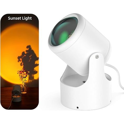 Lampe coucher de soleil USB, projecteur lumière romantique ambiance chambre