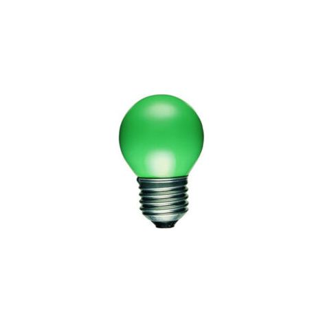 Ampoule Sphérique Couleur verte 240V 15W E27 - 007188 - Orbitec