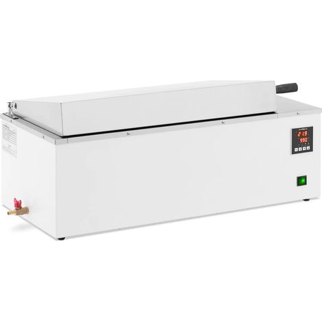Bain marie thermostaté numérique de laboratoire chauffage doublure en acier inoxydable 36 litres 100 °c 600 x 300 x 200 mm acier inoxydable (1/5)