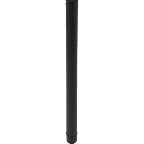 TVNM Conduit simple paroi étanche polycombustible noir longueur 100 cm Ø80 - à l'unité (1/3)