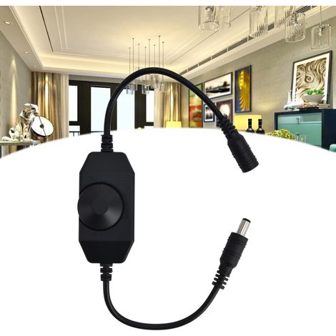 Drehdimmer für LEDs, Dimmer für LED-Streifen, 12V-Dimmer für LED-Leisten, Dimmer für LED-Lichterketten 3528/5050 (1/5)