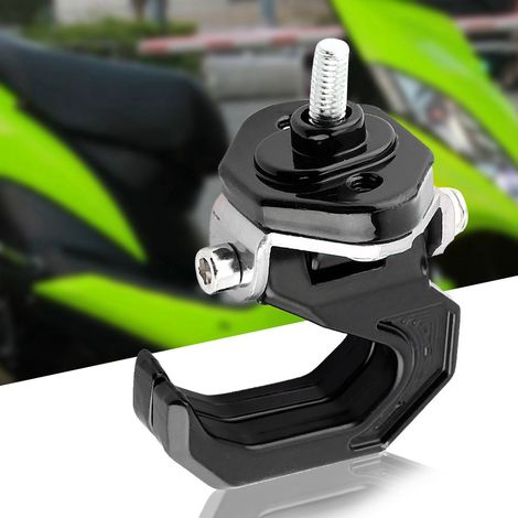 Support Moto Universel Sacoches Bagagerie Crochet Support Aluminium Noir Argent Fixation Réservoir (1/5)