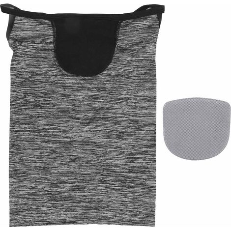 Tour de cou LF7813 en soie de glace anti-UV, protection solaire, écharpe de cyclisme unisexe, gris (1/5)