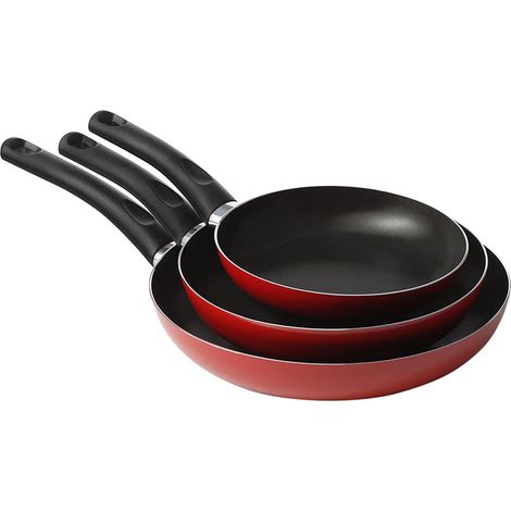 PADELLE 'CUCINA SANO' SET 3 PEZZI Ø cm. 18 / 22 / 26  - ACCADEMIAMUGNANO