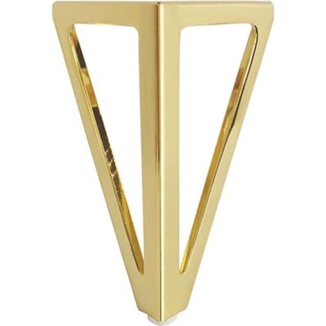 (Or) Paquet de 4 Pieds de Table triangulaires en métal 15 cm armoire de Style contemporain, pieds de meubles de canapé-lit (1/4)