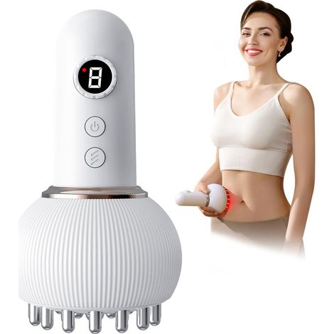 Masseur Anti Cellulite 3 Modes, Massage Minceur Appareil à 9 Vitesses, Aide à Réduire les Vergetures et la Cellulite, Appareil de Modelage Corporel pour Jambes, Cuisses, Ventre, Fessiers