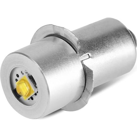 1 Ampoule P13.5S, 3W Blanc Chaud, 4-12V, Métal, Pour Lampe Torche (1/4)