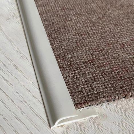 Bordure antidérapante en PVC flexible pour tapis et sols, auto-adhésive, imperméable, longueur de coupe de 1,4 mètre. (1/5)
