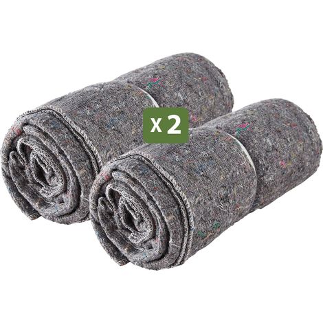 Pack and Move - Lot 2 Couvertures De Protection Pour Déménagement Et Stockage - 1,5 X 2 M - Épaisse Et Résistante - Protection TV Protection Meubles (1/5)