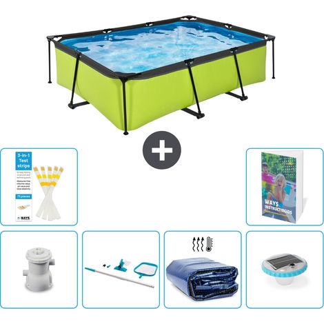 Exit Pool Rechteckig - 220x150x65 cm - 7-teilig S305