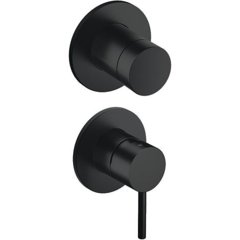 Mitigeur douche Phi 2 sorties installation verticale Imperial Black - CRISTINA ONDYNA PH66276