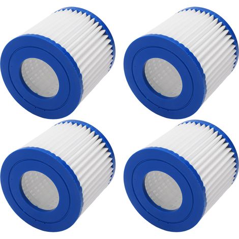 Lot de 4 filtres pour piscine, forte adsorption, filtration puissante, nettoyage facile, cartouche filtrante pour spa (1/5)