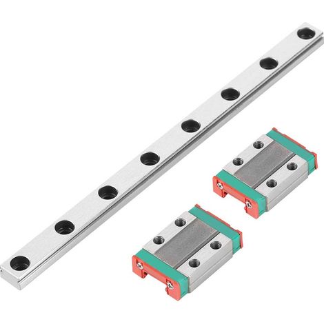 1 Rail linéaire MGN9, 2 Blocs coulissants MGN9, largeur 9mm, longueur 150mm, pour imprimante 3D, équipement automatique (1/4)