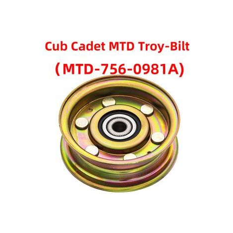 Juego de 4 poleas 756-0981A – Zincadas – Para Cub Cadet MTD Troy-Bilt – Accesorio para plataforma de corte (1/4)