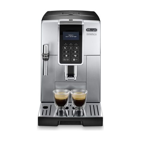 Delonghi – Machine à café à grain Dinamica – Broyeur intégré 13 niveaux – 6 boissons personnalisables – Buse cappuccino manuelle – H 34,8 cm (1/3)