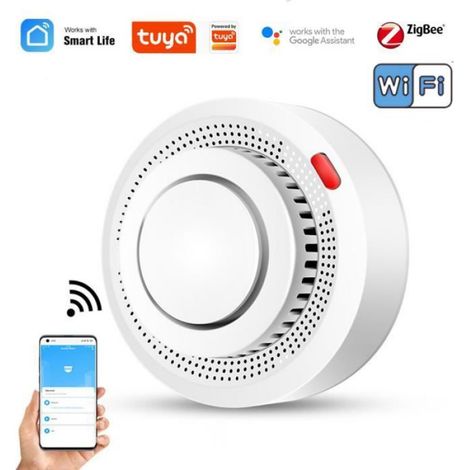 Detecteur De Fumee Wifi - Conforme En14604 - Portee 20 M² - Alarme Sonore 80 Db - Installation Plafond - 1 Unite (1/4)