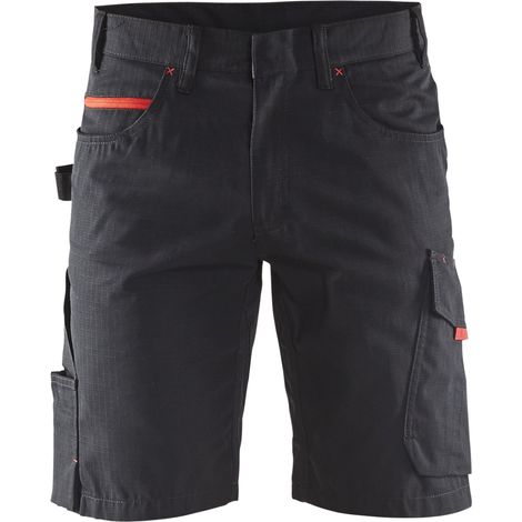 Pantalón corto de trabajo de mantenimiento 1499 - Negro/Rojo L - FR(46) - SE(C52) - Normas