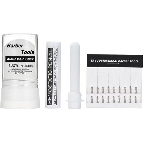 Blutstillender Stift, 100 % natürlicher Alaunstein, Alaunstein-Zündhölzer, Aftershave, 10er-Packung