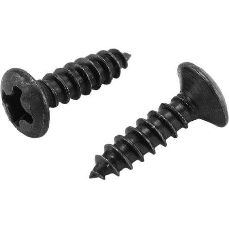 100 vis noires pour plaque de protection de guitare Strat/Tele (1/5)