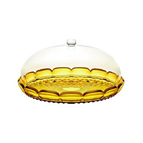 Guzzini - Vanity, Juego de molde para tartas, amarillo azafrán, de SAN biológico y Bio-based SMMA - TERRA
